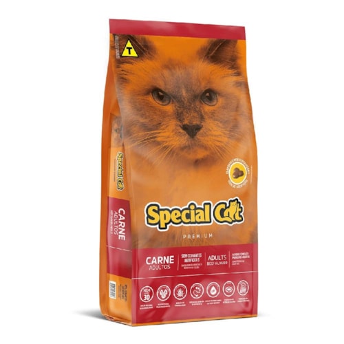 Ração Special Cat Premium Gatos Adultos Carne