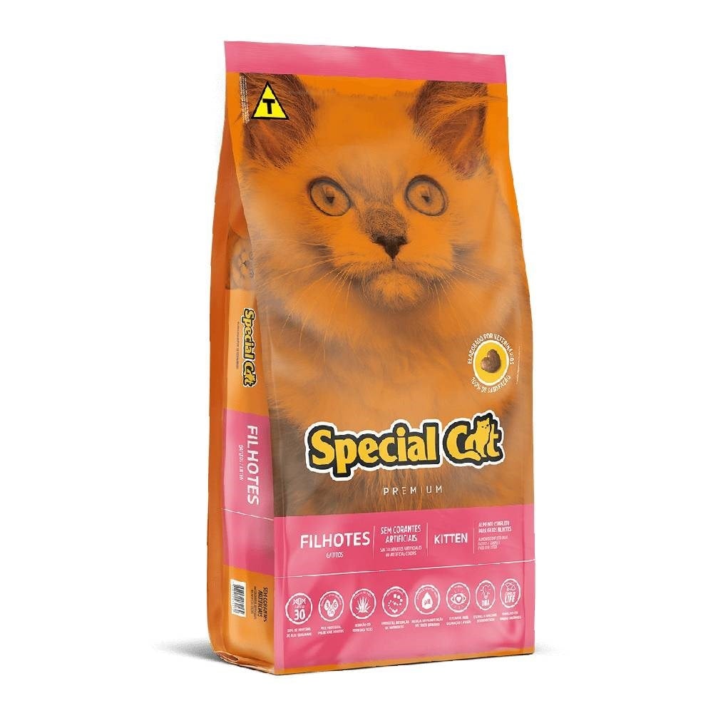 Ração Special Cat Premium Gatos Filhotes Mix de Carnes 1,0 kg
