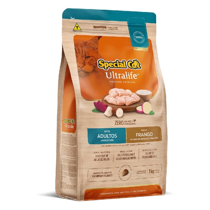 Ração Special Cat Ultralife Gatos Adultos Frango e Arroz