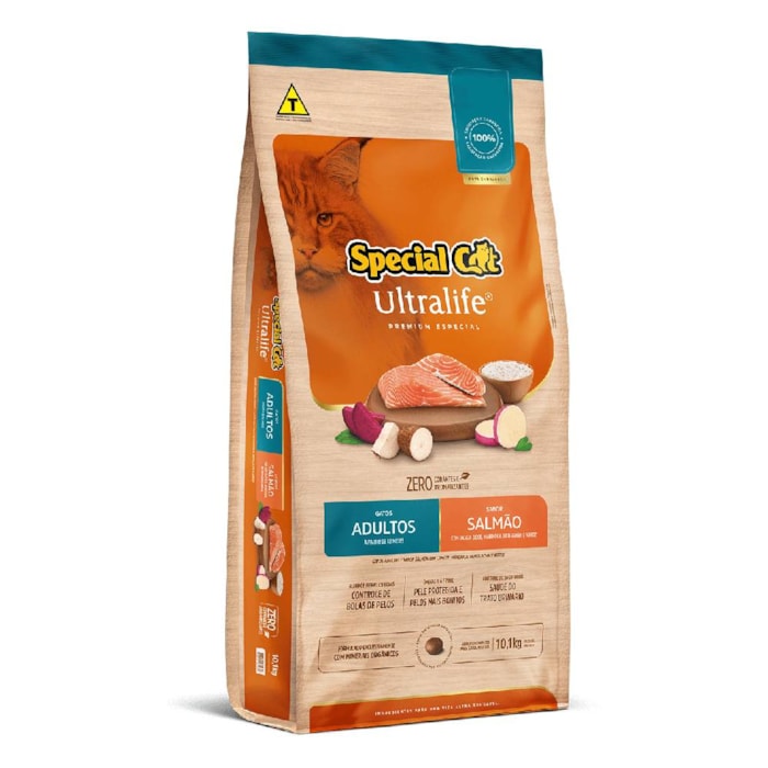 Ração Special Cat Ultralife Gatos Adultos Salmão e Arroz