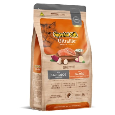Ração Special Cat Ultralife Gatos Castrados Salmão e Arroz