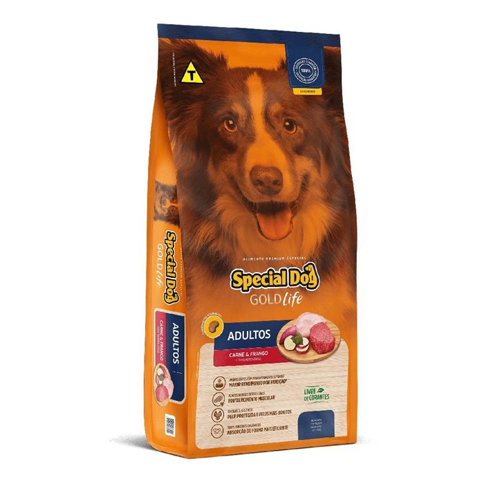 Ração Special Dog Gold Life Cães Adultos Carne e Frango 15,0 kg