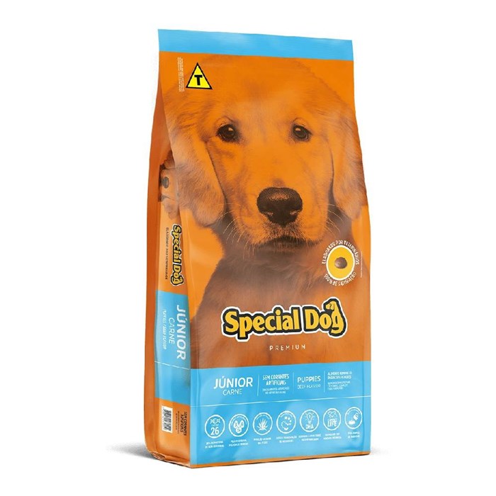 Ração Special Dog Junior Cães Filhotes Carne 10,1 kg