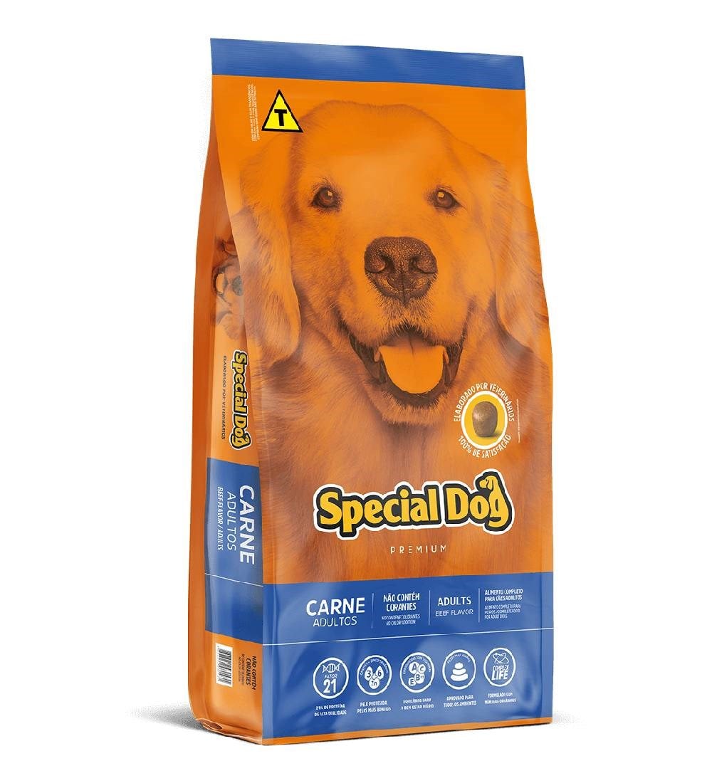 Ração Special Dog Premium Cães Adultos Carne Plus 20,0 kg