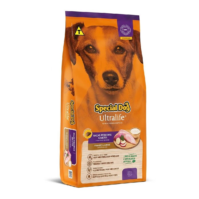 Ração Special Dog Ultralife Cães Adultos Raças Pequenas 1,0 kg