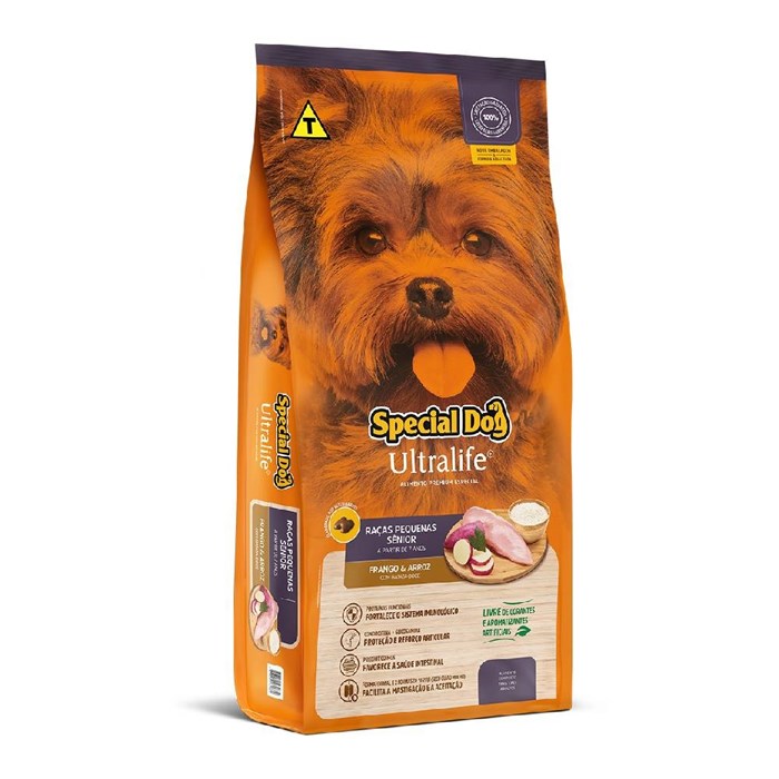 Ração Special Dog Ultralife Cães Sênior Raças Pequenas 10,1 kg