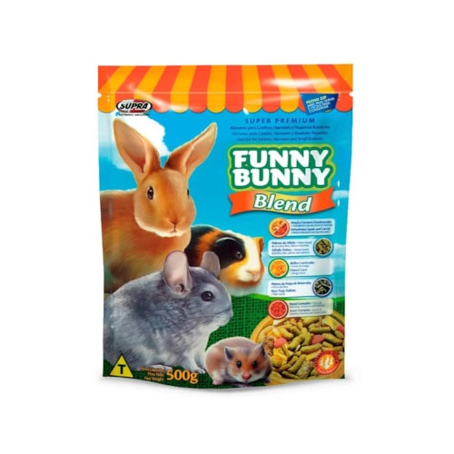 Ração Supra Funny Bunny Blend para Coelhos e Roedores 500g