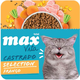 Ração Total Max Cat Vita Selection Gatos Castrados Sabor Frango - imagem adicional