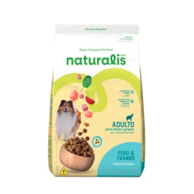 Ração Total Naturalis Cães Adultos Porte Médio e Grande Peru e Frango