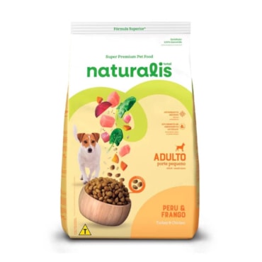 Ração Total Naturalis para Cães Adultos Pequeno Porte Sabor Peru e Frango