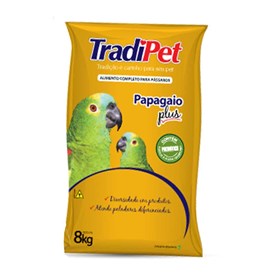 Ração Tradipet Plus Mistura para Papagaio 8kg 