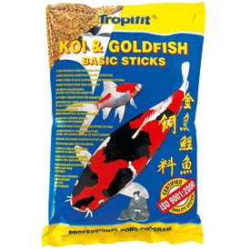 Ração Tropical Koi & Goldfish Basic Sticks para Peixes Bag 90g
