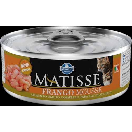 Ração Úmida Farmina Matisse para Gatos Adultos de Todas as Raças Sabor Frango 85g