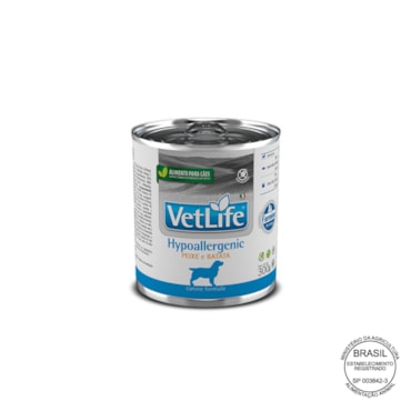 Ração Úmida Farmina Vet Life Hypoallergenic Fish para Cães Adultos de Todas as Raças 300g - imagem adicional
