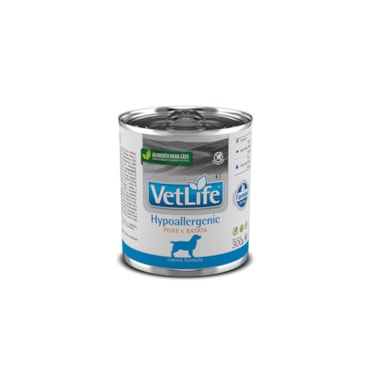 Ração Úmida Farmina Vet Life Hypoallergenic Fish para Cães Adultos de Todas as Raças 300g