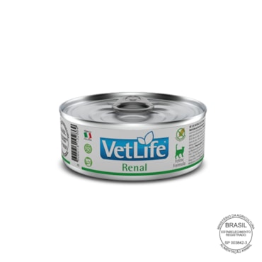 Ração Úmida Farmina Vet Life Renal para Gatos Adultos de Todas as Raças 85g - imagem adicional