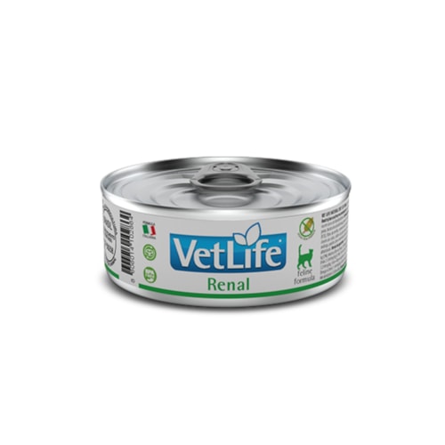 Ração Úmida Farmina Vet Life Renal para Gatos Adultos de Todas as Raças 85g