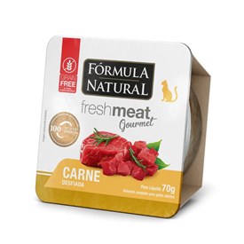 Ração Úmida Fórmula Natural Fresh Meat Gourmet para Gatos Sabor Carne Desfiada 70g