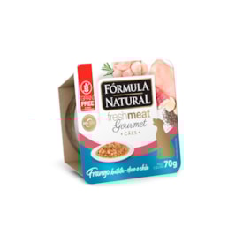 Ração Úmida Fórmula Natural Fresh Meat Patê Gourmet Caes Adultos Frango 70g