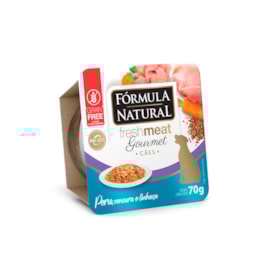 Ração Úmida Fórmula Natural Fresh Meat Patê Gourmet Caes Adultos Peru 70g