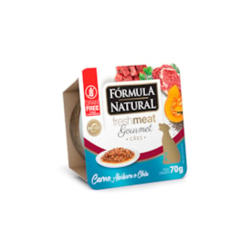 Ração Úmida Fórmula Natural Patê Gourmet Caes Adultos Carne 70g