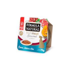 Ração Úmida Fórmula Natural Patê Gourmet Caes Adultos Carne 70g - imagem adicional