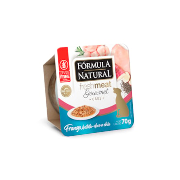 Ração Úmida Fórmula Natural Patê Gourmet Caes Adultos Frango 70g