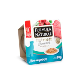 Ração Úmida Fórmula Natural Patê Gourmet Gatos Adultos Atum 70g