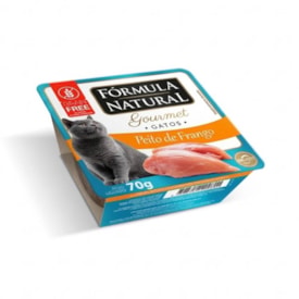 Ração Úmida Fórmula Natural Patê Gourmet Gatos Adultos Peito de Frango 70g