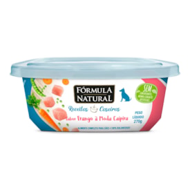 Ração Úmida Fórmula Natural Receitas Caseiras Sabor Frango à Moda Caipira para Cães 270g