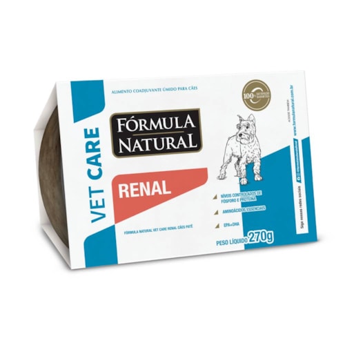 Ração Úmida Fórmula Natural Vet Care Renal para Cães 270g