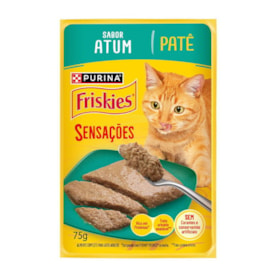 Ração Úmida Friskies Patê para Gatos Adultos Sabor Atum 75g