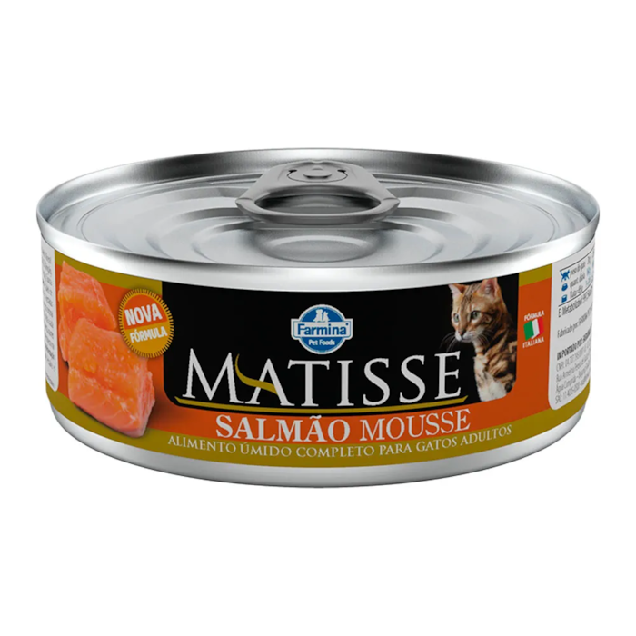 Ração Úmida Matisse Para Gatos Mousse Salmão Lata 85g