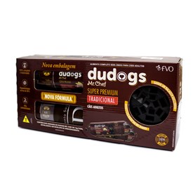 Ração Úmida para Cães Dudog's Super Premium Tradicional 2 Bisnagas de 1kg + Ralador