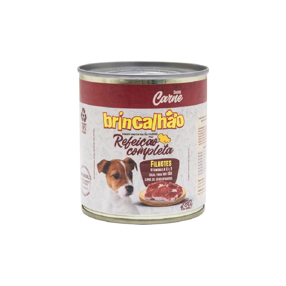 Ração Úmida para Cães Filhotes Carne Brincalhão Pet 280g