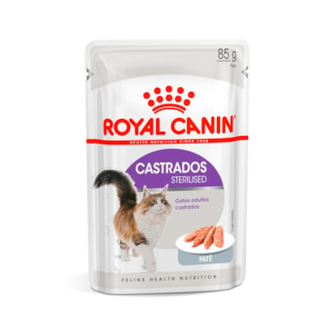 Ração Úmida Patê Royal Canin Gatos Castrados 85g