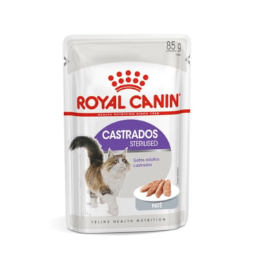 Ração Úmida Patê Royal Canin Gatos Castrados 85g