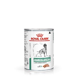 Ração Úmida Royal Canin Vet Diet Canine Diabetic Special Low Carbohydrate Lata 410g