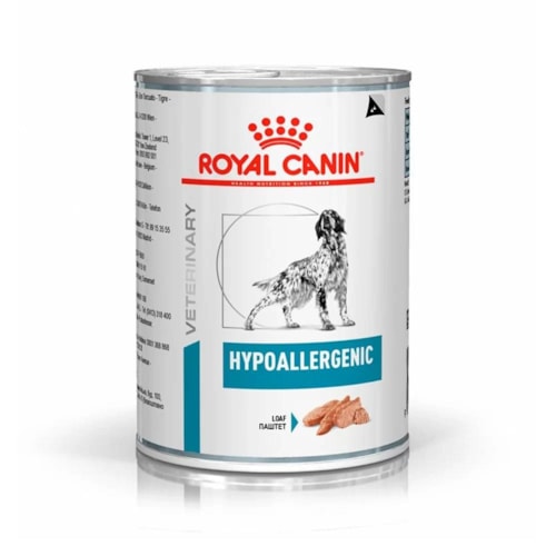 Ração Úmida Royal Canin Vet Diet Canine Hypoallergenic Lata 400g 