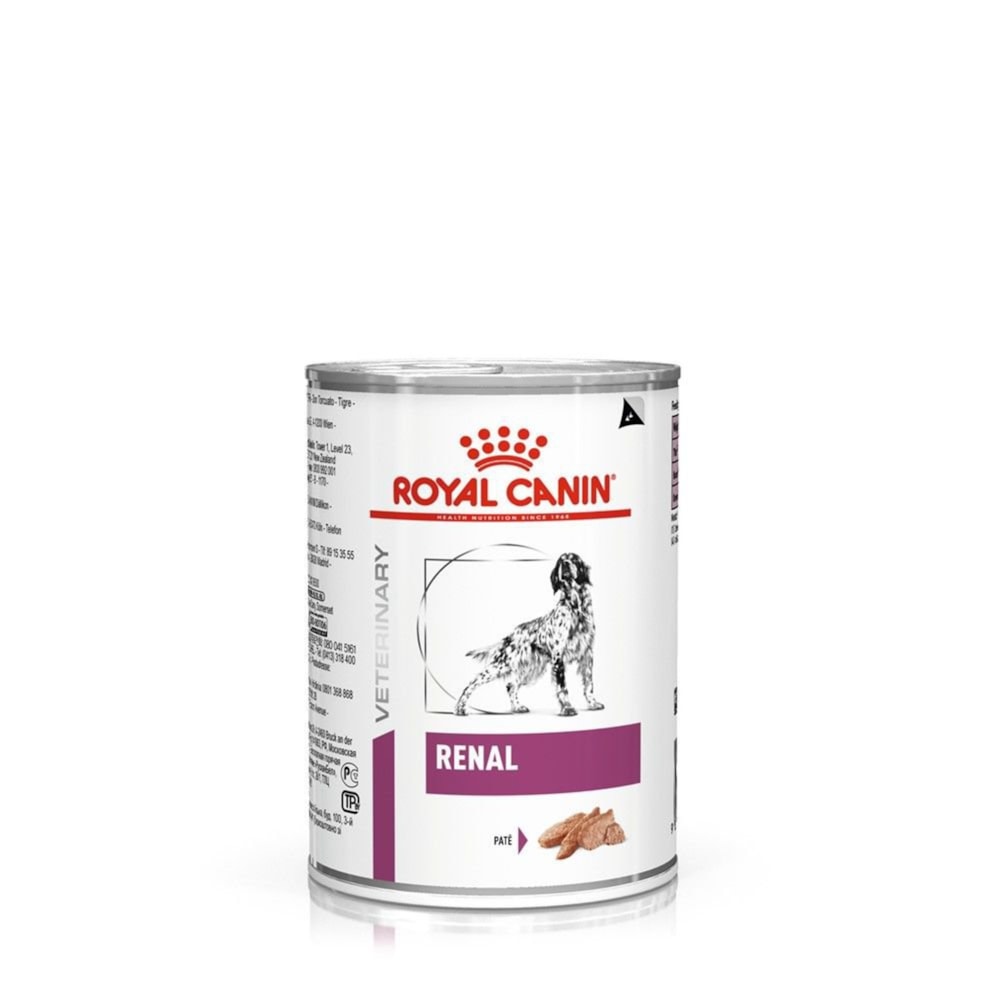 Ração Úmida Royal Canin Vet Diet Canine Renal para Cães Lata 410g