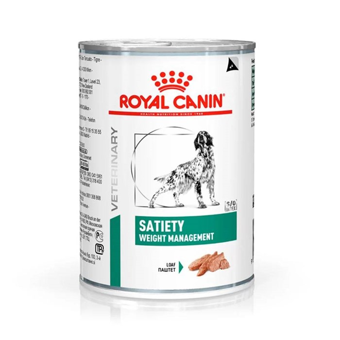 Ração Úmida Royal Canin Vet Diet Canine Satiety Lata 410g