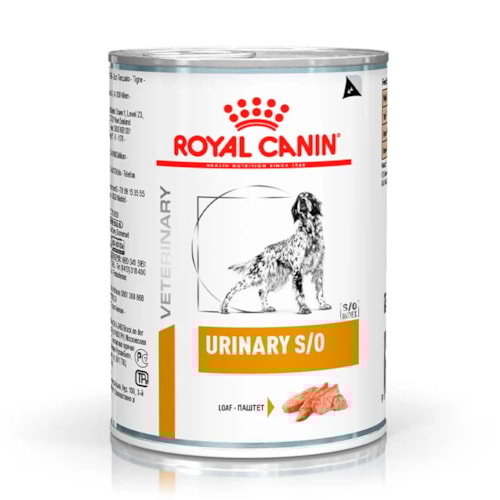 Ração Úmida Royal Canin Vet Diet Canine Urinary S/O Lata