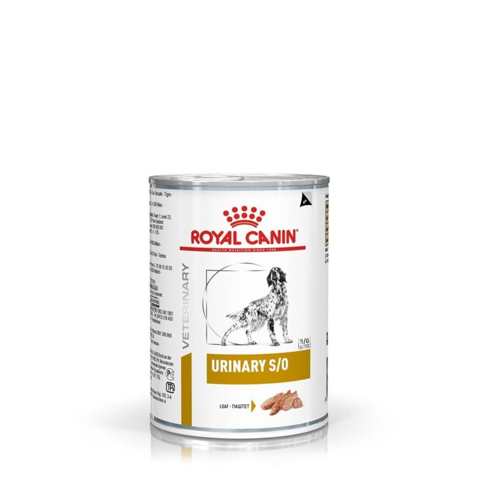 Ração Úmida Royal Canin Vet Diet Canine Urinary S/O Lata