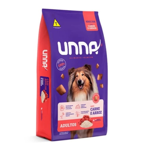 Ração Unna Cães Adultos Carne e Arroz 15 kg