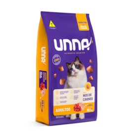 Ração Unna Gatos Adultos Mix Carnes 10,1 kg