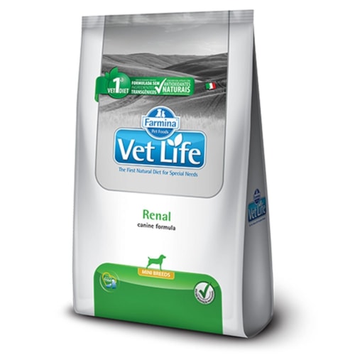 Ração Vet Life Para Cães Renal de Raças Pequenas 