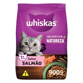 Ração Whiskas Gatos Adultos Melhor por Natureza Salmão  0,9 kg