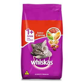 Ração Whiskas Para Gatos Adultos Sabor Carne 