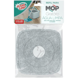 Refil para MOP Giratório Água Limpa - Flash Limp