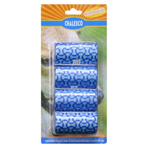 Refil Sacolas Para Cata Caca - Chalesco - 4 Rolos